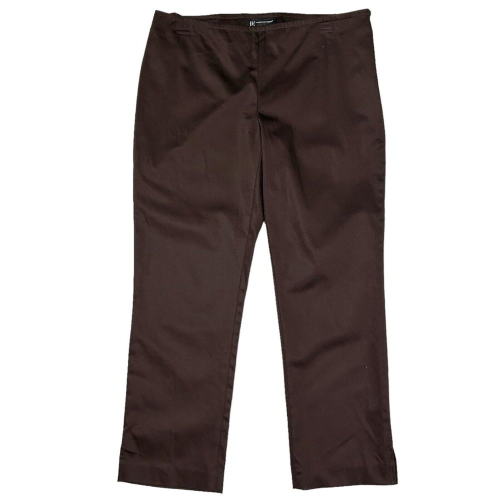 NEW w/Tag INC Stretch International Concepts Womens 6 Brown Dress Pants $59 MSRP